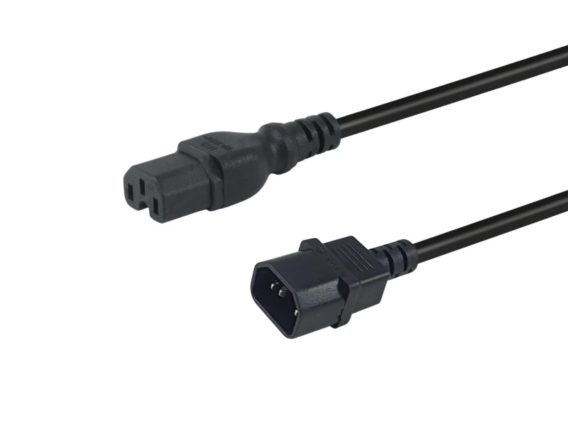 Image of Equip 112171 power cable Black 3m C14 coupler C15 coupler