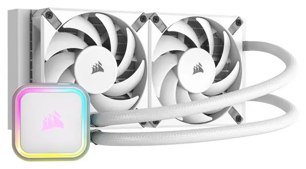 Image of Corsair H100i RGB ELITE Liquid CPU Cooler - White CW-9060078-WW