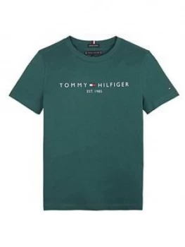 Image of Tommy Hilfiger Boys Short Sleeve Essential Logo T-Shirt - Green
