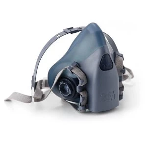 Image of 3M 7500 Series 7503 Reusable Half Face Mask Large GreyBlue