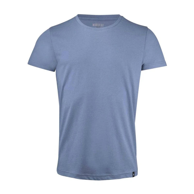 Image of James Harvest American U womens T shirt in Blue