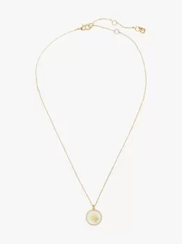 Image of Kate Spade Pearls On Pearls Mini Pendant, Cream/Gold, One Size
