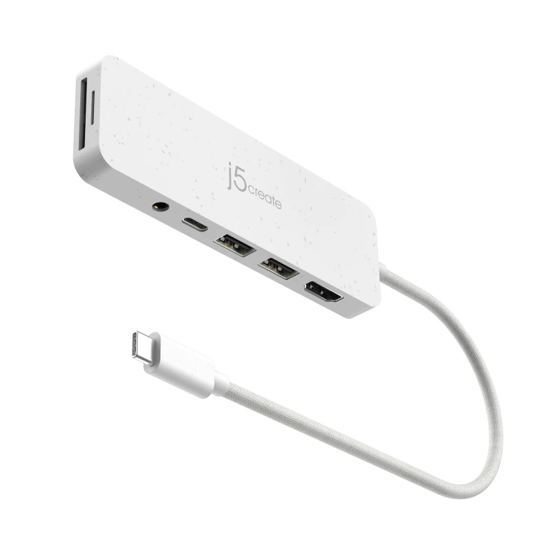 Image of j5 create j5create JCD373EW - USB-C Multi-Port Hub with Power Delivery JCD373EW-N