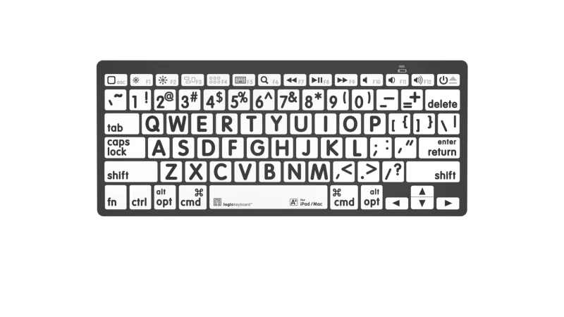 Image of Logickeyboard LKB-LPBW-BTON-UK keyboard Home Bluetooth QWERTY English