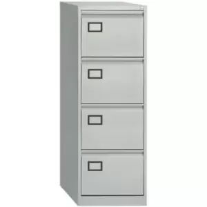 Image of Bisley 4 Drawer Foolscap Filing Cabinet AOC4 - Goose Grey