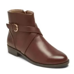 Image of Rockport Vicky Belt Bootie Saddle - Brown