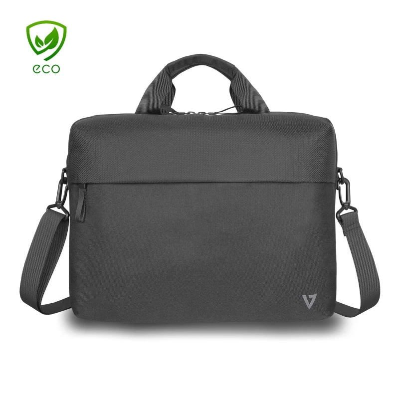 Image of V7 V7 CTP14-ECO2 laptop case 35.8cm (14.1") Briefcase Black CTP14-ECO2