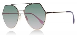 Image of Fendi 0194S Sunglasses Gold Copper DDB 55mm