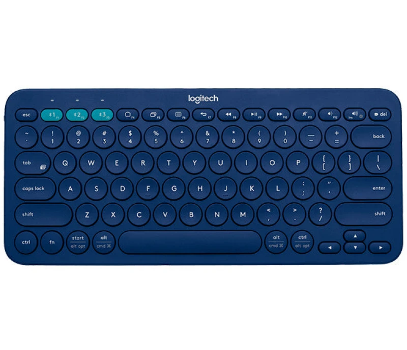 Image of Logitech Logitech K380 keyboard Office Bluetooth QWERTY Turkish Blue 920-007587