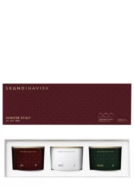 Image of Skandinavisk Winter Spirit Mini Candle Gift Set 90g x 3