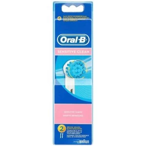 Image of Oral B Sensitive Clean Replacement Heads Toothbrush 2Pcs