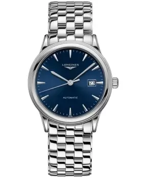 Image of Longines Flagship Automatic Blue Dial Stainless Steel Unisex Watch L4.984.4.92.6 L4.984.4.92.6