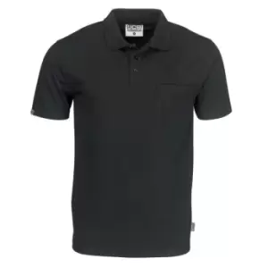 Image of Essential Black Polo Shirt Comes with Pocket - XXL