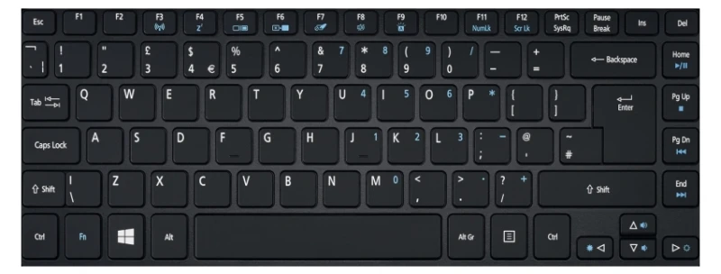 Image of Acer NK.I1417.0HE laptop spare part Keyboard