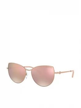 Image of Michael Kors Cateye Sunglasses - Rose Gold