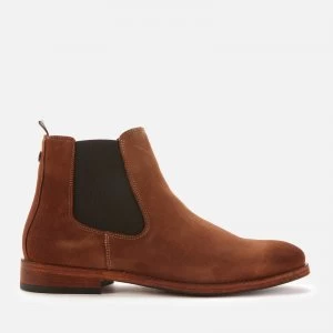 Image of Barbour Mens Bedlington Chelsea Boots - Cognac Suede - UK 7