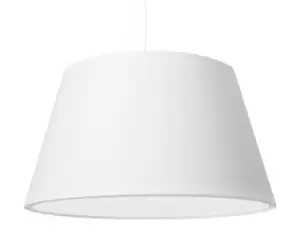 Image of Cono Cylindrical Pendant Light White 45cm E27