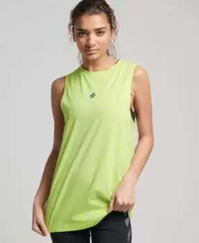 Image of Superdry Sport Train longline Mock Neck Tank Top