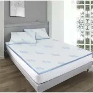 Image of Air Flow Memory Foam Mattress Topper - 1" Small Double