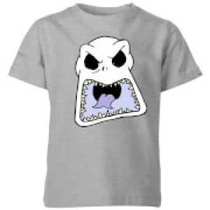 Image of The Nightmare Before Christmas Jack Skellington Angry Face Kids T-Shirt - Grey - 11-12 Years