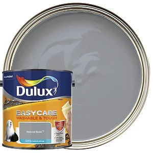 Image of Dulux Easycare Washable & Tough Natural Slate Matt Emulsion Paint 2.5L