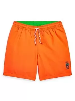 Image of Ralph Lauren Boys Swim Shorts - Orange, Size Age: 8-10 Years=M