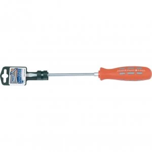 Image of Draper Expert Mechanics Soft Grip Flared Slotted Screwdriver 6mm 150mm