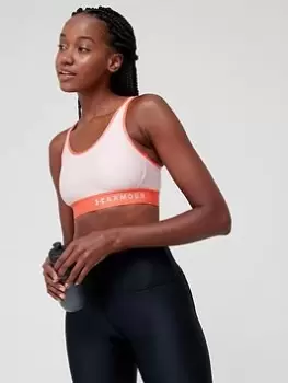 Image of Under Armour Armour Mid Keyhole Bra - Pink/Red