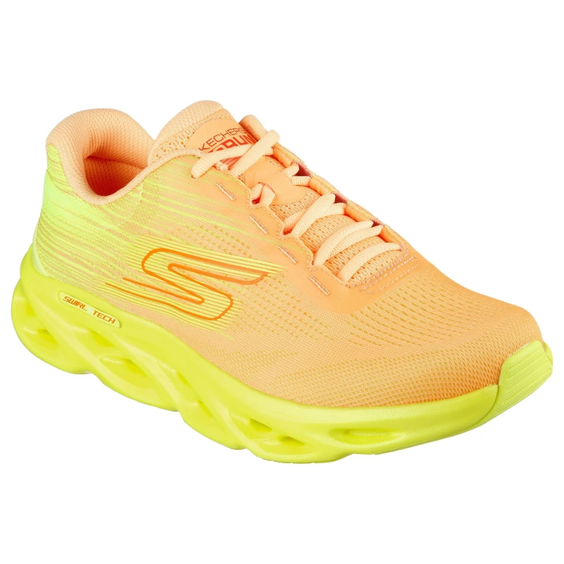 Image of Skechers Go Run Swirl Tech Speed - Ult Runners Womens - Orange Orange 2.5