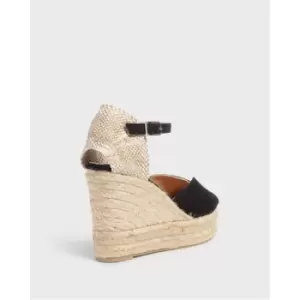 Image of Castaner Bianca Wedge - Black