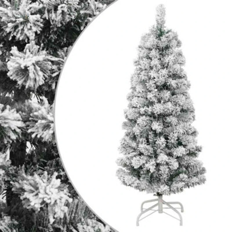 Image of VIDAXL Vidaxl - Artificial Hinged Christmas Tree with Flocked Snow 150cm 8721012117921
