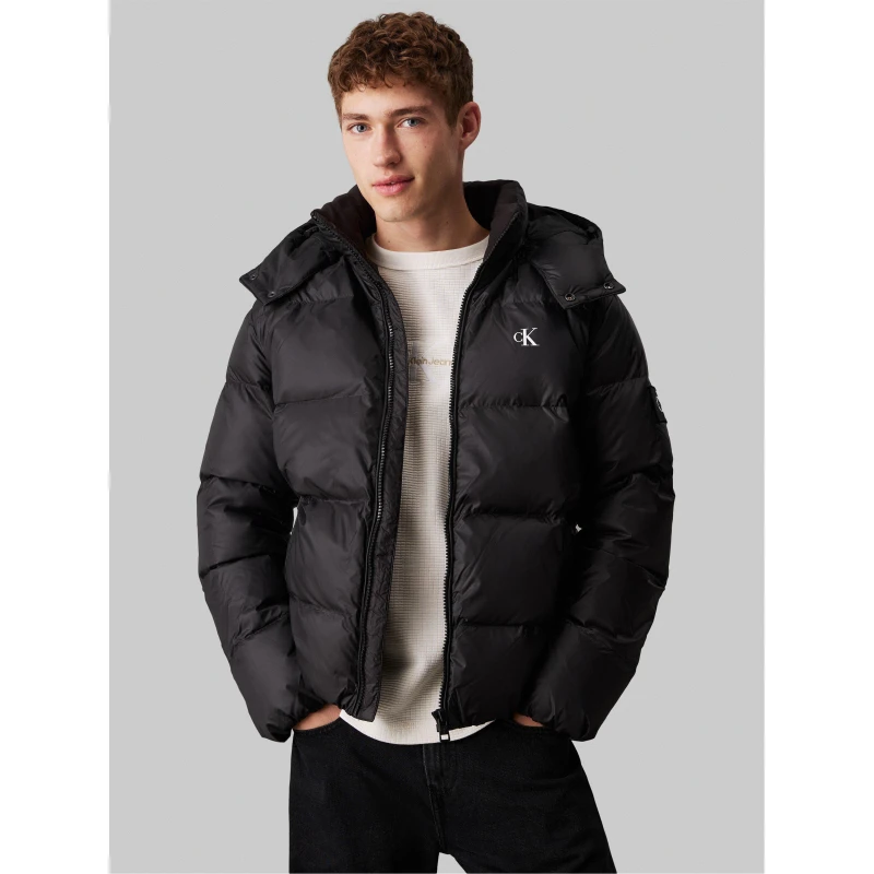 Image of Down-Padded Hooded Jacket