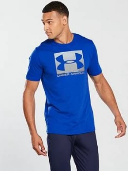 Image of Urban Armor Gear Boxed Logo Sportstyle T shirt Royal Blue Size S Men