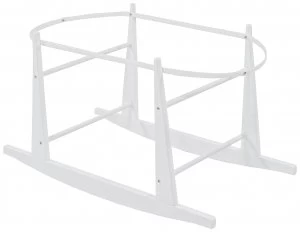Image of Shnuggle White Moses Basket Rocking Stand.