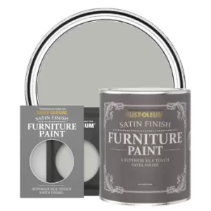 Image of Rust-Oleum Satin Furniture & Trim Paint - GREY TREE - 750ml