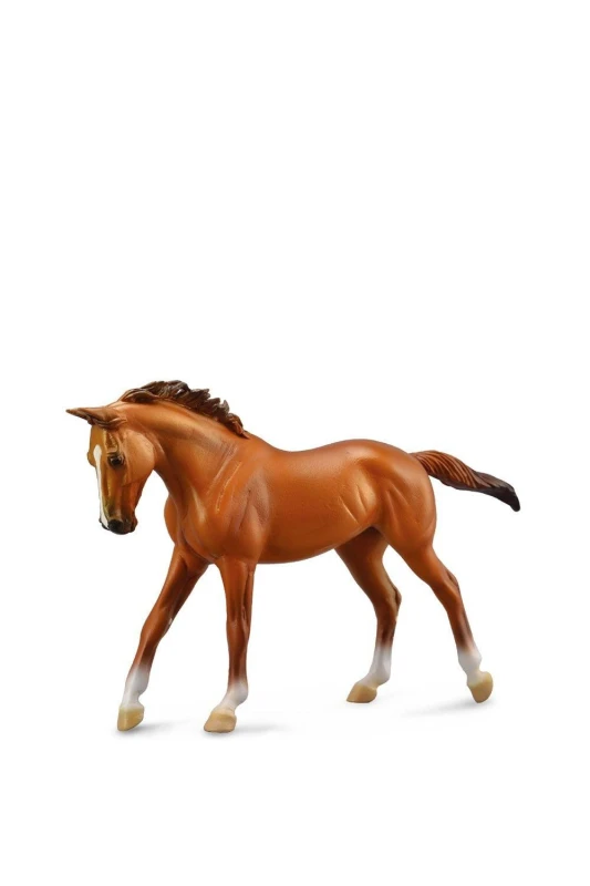 Image of CollectA Thoroughbred Mare Horse Toy in Light Brown Light Brown Unisex