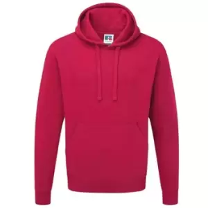 Image of Russell Colour Mens Hooded Sweatshirt / Hoodie (2XL) (Fuchsia)