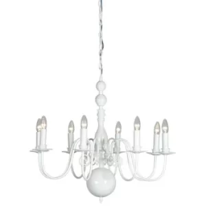 Image of Linea Verdace Brugge Multi Arm Chandeliers Glossy White