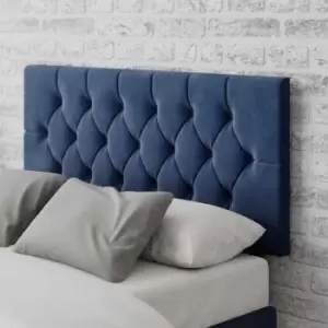 Image of Diamond Button Tufted Velvet Headboard