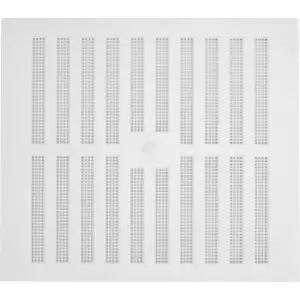 Image of Adjustable Louvred Vent - 229 x 229mm - White Plastic