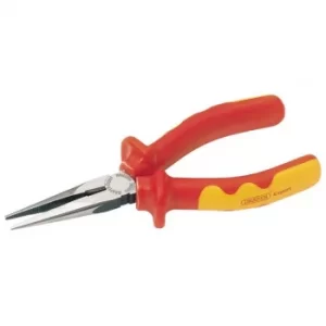Image of Draper VDE Approved Fully Insulated Long Nose Pliers, 160mm
