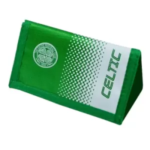 Image of Celtic FC Official Fade Football Crest Design Wallet (One Size) (Green/White)
