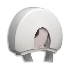 Image of Original Kimberly Clark Jumbo Aqua Toilet Tissue Dispenser White
