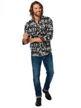 Image of Joe Browns Dance All Night Shirt, Black, Size L, Men