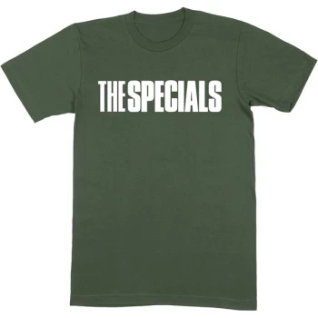 Image of The Specials - Solid Logo Unisex Medium T-Shirt - Green