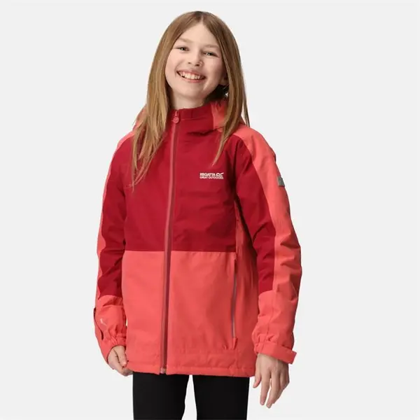 Image of Regatta Kids Beamz III Jacket - Mineral Red/Rumba Red C9-C10yrs