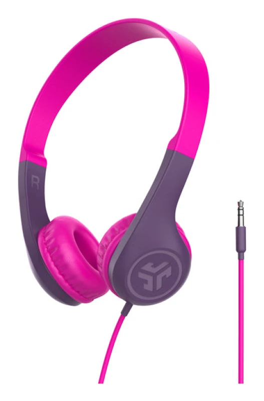 Image of Jlab JLab JBuddies Pop Kids Wired On Ear Headphones - Pink