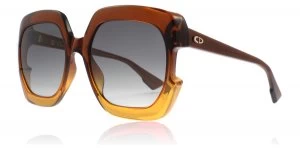 Image of Christian Dior Diorgaia Sunglasses Brown 12J 58mm