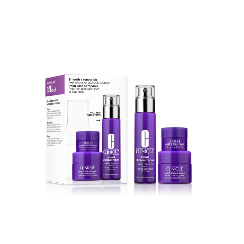 Image of Clinique Smooth + Renew Skincare Set ($118 value)