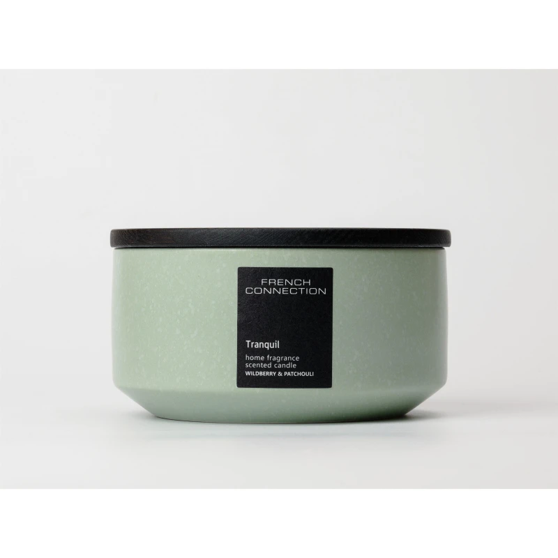 Image of French Connection French Connection Wildberry & Patchouli Reed Diffuser 130ml Stone Range in Green Size: 1 Pack Green 1 Pack Unisex 5056791600672